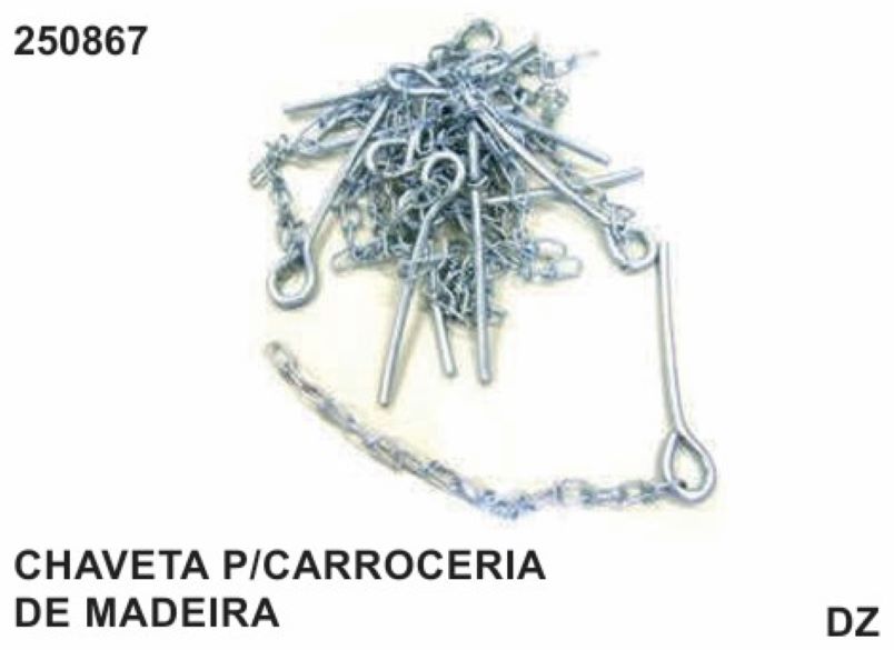 CHAVETA P/CARROCERIA  DE MADEIRA